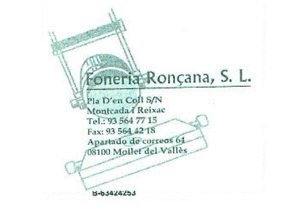 Anar a la web de  FONERIA RONÇANA,S.L.